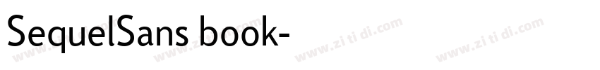 SequelSans book字体转换